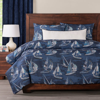 Geometric Print Multi-Color Duvet Cover & Insert Set