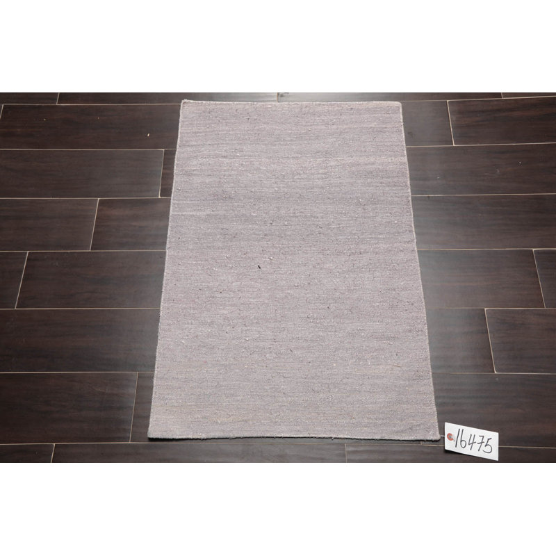 Kilim Non-Skid Kitchen Mat, Gray