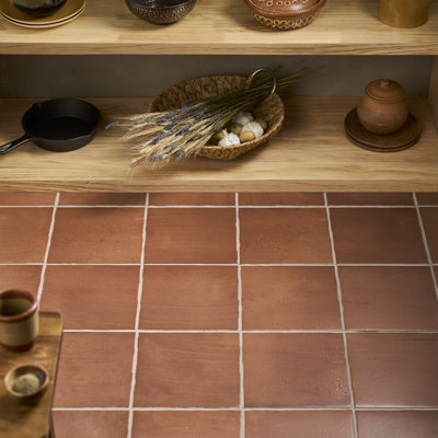 Terre cuite Solara X 8,85 po Carreau de plancher et de mur en porcelaine matte (8,69 pieds carrés / caisse)