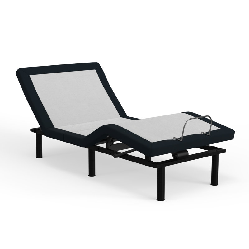 Base réglable avec télécommande sans fil, ports USB et massage, Simple long