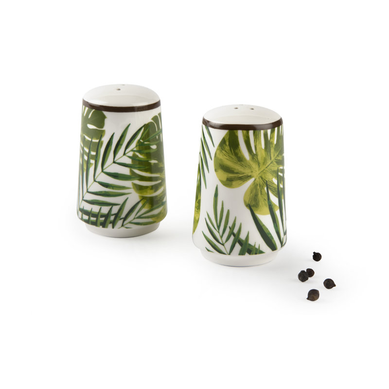 Brand Foliage Ceramic Salt And Pepper Shaker Set