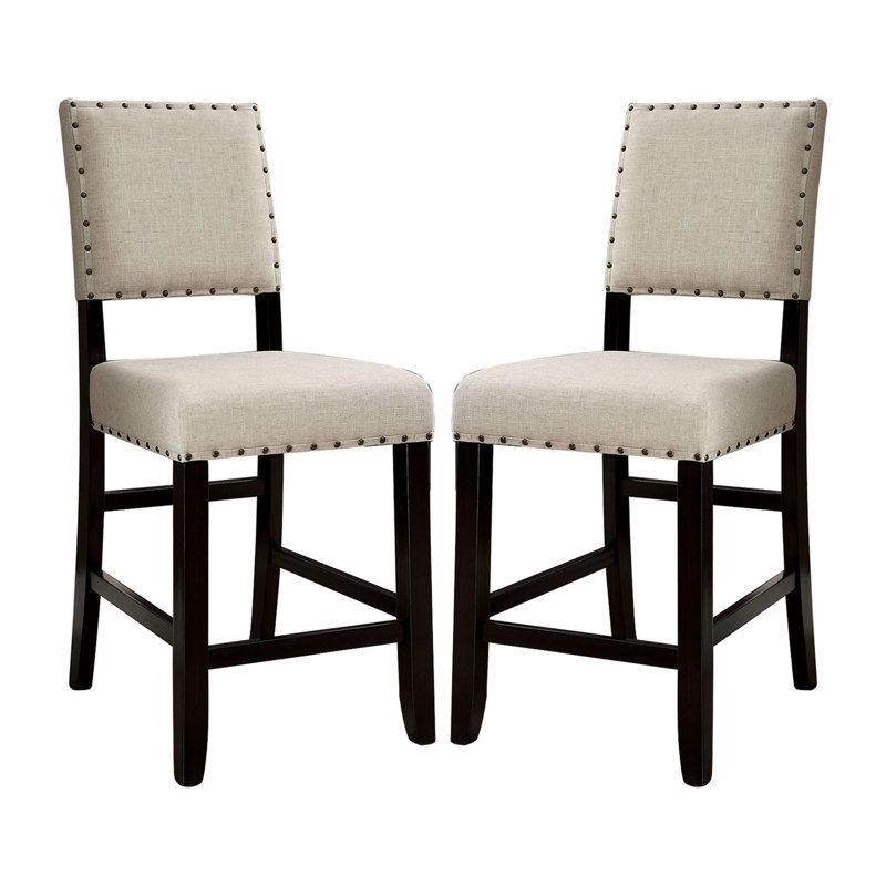 Chaises à hauteur de comptoir, Noir antique