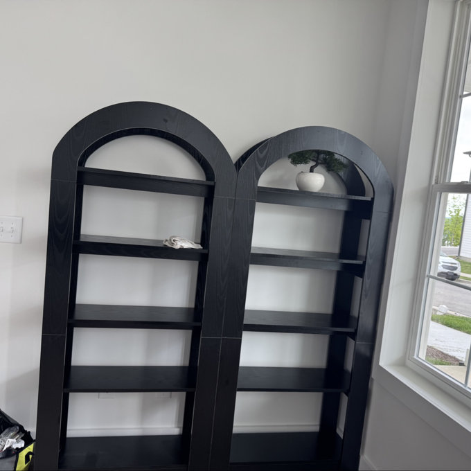 Arched Bookshelf, 5-Tier Open Bookshelf, Modern Togo