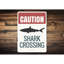 Panneau en aluminium Shark Attention-1713615756