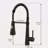 LED Commercial Kitchen Faucet With Pull Down Sprayer, Single Handle Single Lever Kitchen Sink Faucet
