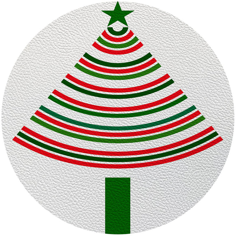 Napperon Christmas Tree Brights, Vert