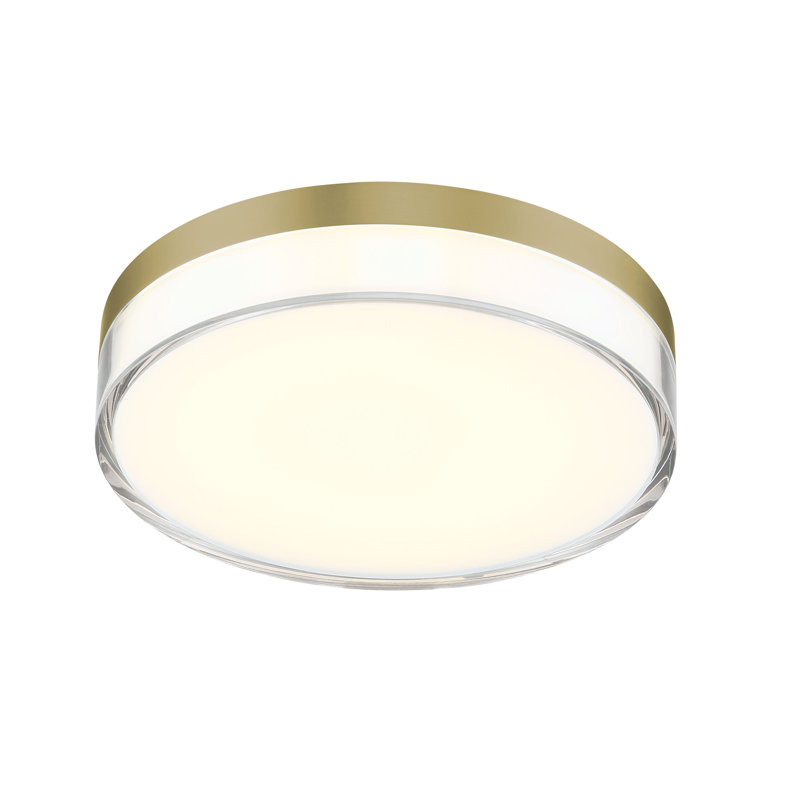 Camodeca Acrylic LED Flush Mount, 1.5" H x 7" W x 7" D