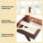 Harmony Solid Wood Bed Frame Platform Style with Sculpted Headboard, Mid-Century Modern, No Box Spring Needed, Smart Tools Assembly, 800 lbs Capacity-127582611-127582622