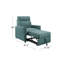 Fauteuil convertible en polyester 37,5 po Savione-1434814708