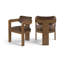 Chaise rembourrée en velours brun Gervais-1870696429-1870696410