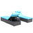 3-Piece Outdoor Patio Furniture Set Chaise Lounge-1340251755