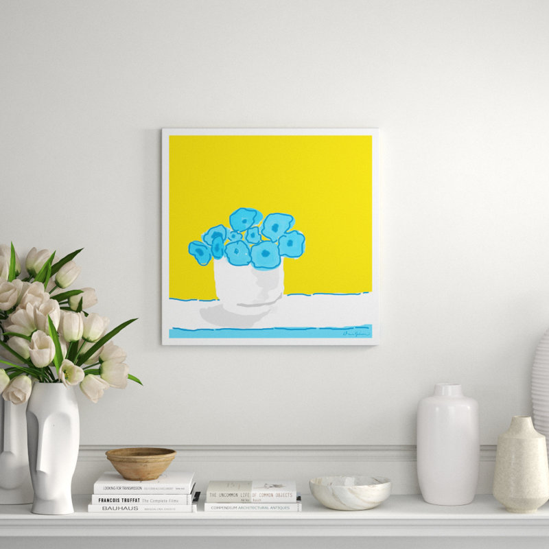 Rose Vase In Yellow Giclee Print by Dana Gibson