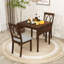 Ensemble de table de salle à manger 3 pièces peu encombrant avec abattants et chaises rembourrées pour petite place-464415068-464415041