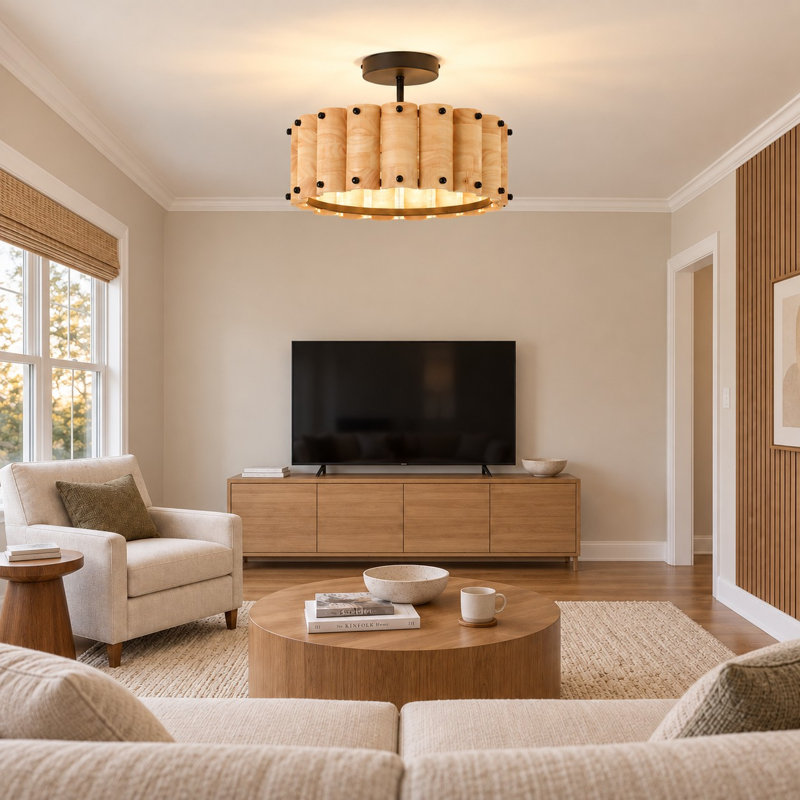 3-Light 35cm Flush Mount Ceiling Light