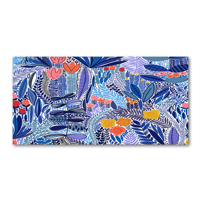 Bassim 50cm W x 100cm L Glass Peel and Stick Panel
