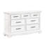 Miroir de commode 7 tiroirs blanc