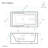 Voltaire 48" x 30" Right-Hand Drain Alcove Integrated Armrest Bathtub with Apron-98176456-98176568
