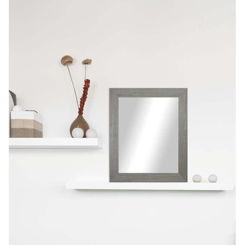 Pernie Wood Flat Mirror, 32.25" H x 24.25" W