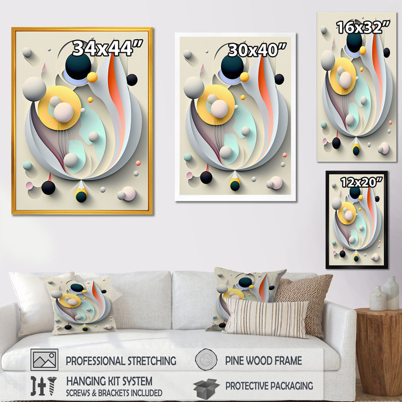 Sceance Ethereal Visions - reproduction sur toile, H 20 po x l 12 po x P 1 po, Cadre flottant doré