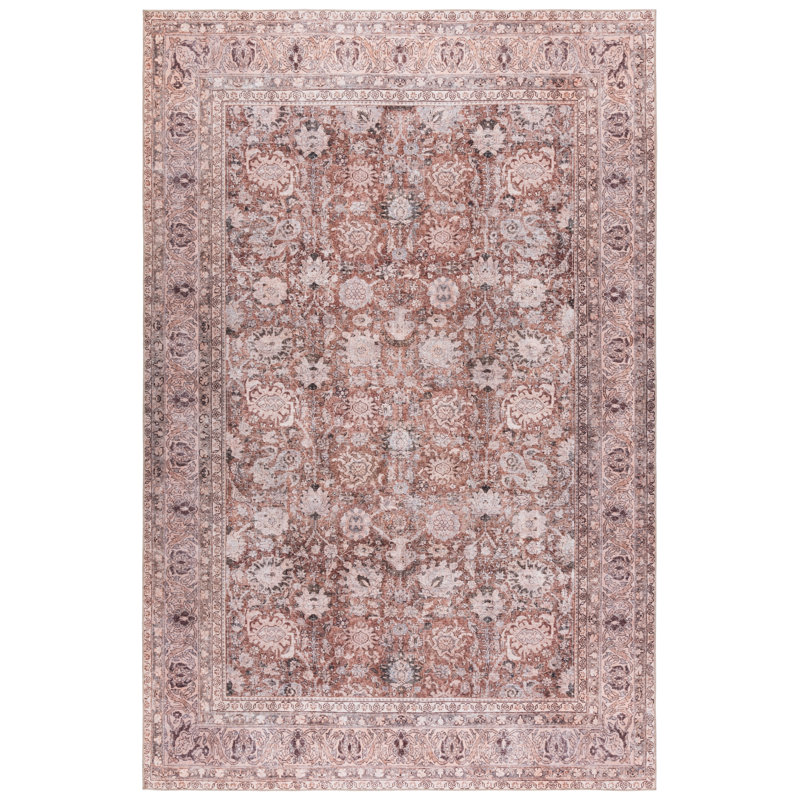 Tapis oriental lavable en machine Vintage Heriz Performance, Rectangle 5 pi x 7 pi 6 po