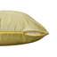 Housse de coussin décorative en soie unie dorée, faite à la main, 40 x 40 cm (1 pièce)-603247653