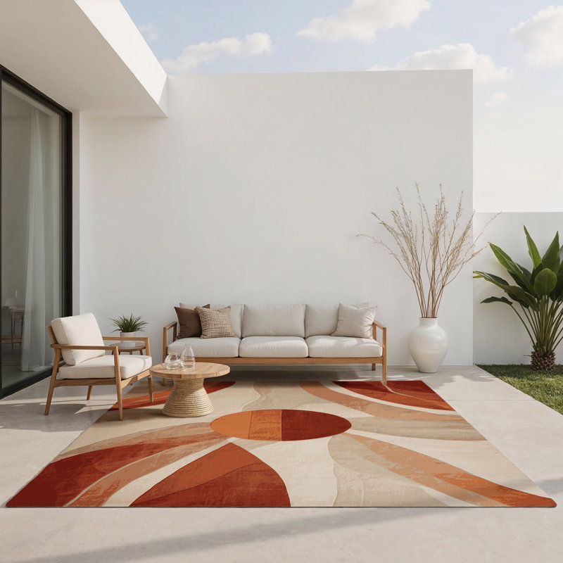 Starlit Drift Indoor And Outdoor Area Rug, Rectangle 1'6" x 2'6"