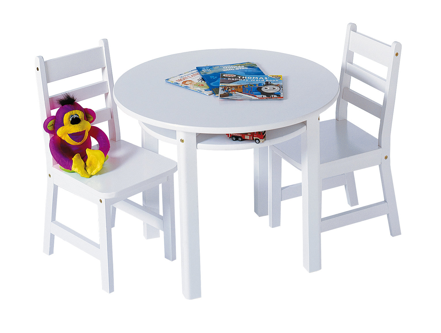 Kids 3 piece round table and chair on sale set