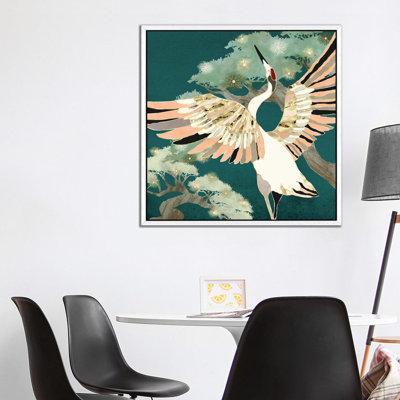 Golden Crane - Print on Canvas