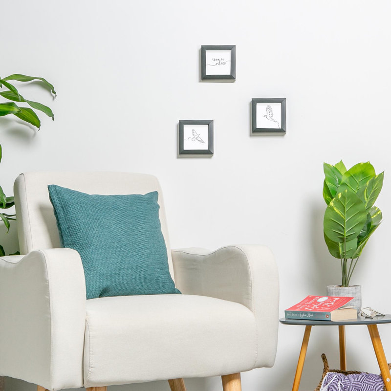 Nicola Spring - 3D Box Photo Frames, Black, 12.5cm H x 12.5cm W x 3.5cm D
