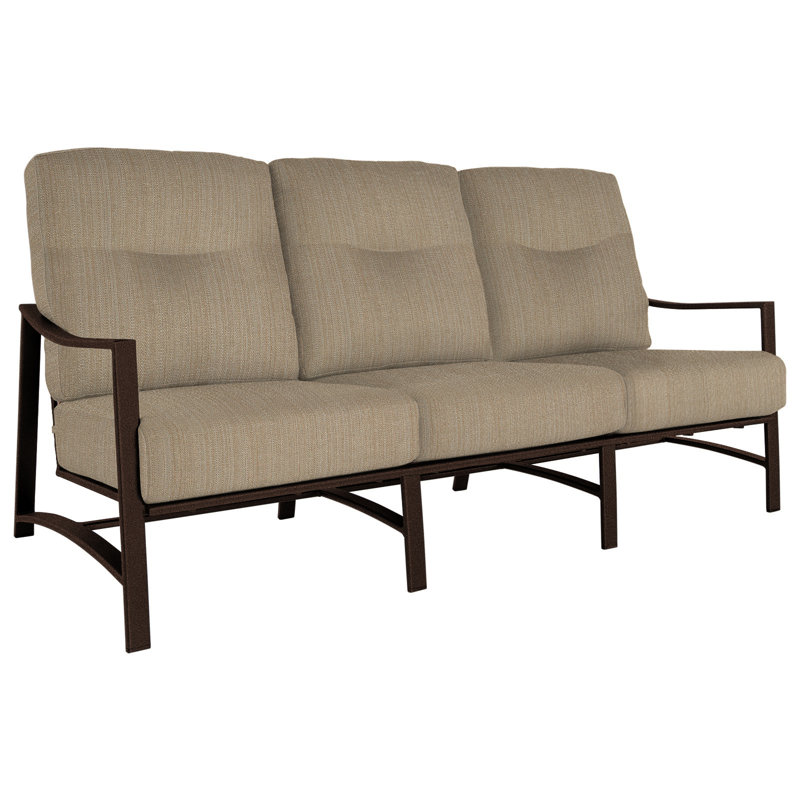 Avana Outdoor 3 - Seat Patio Sofa, Stitches Slate, Copper Creek