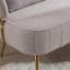 Causeuse en tissu Donneta Boucle-385583248