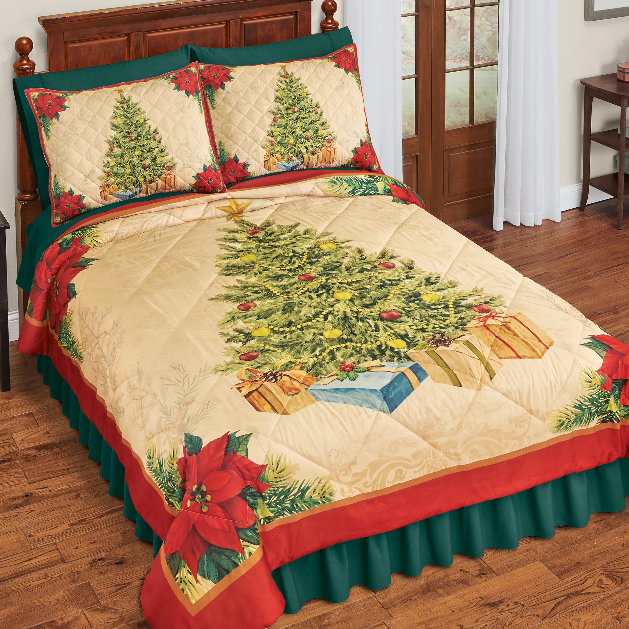 Winston Brands Holiday Christmas Tree Festive Comforter Set - Wayfair ...