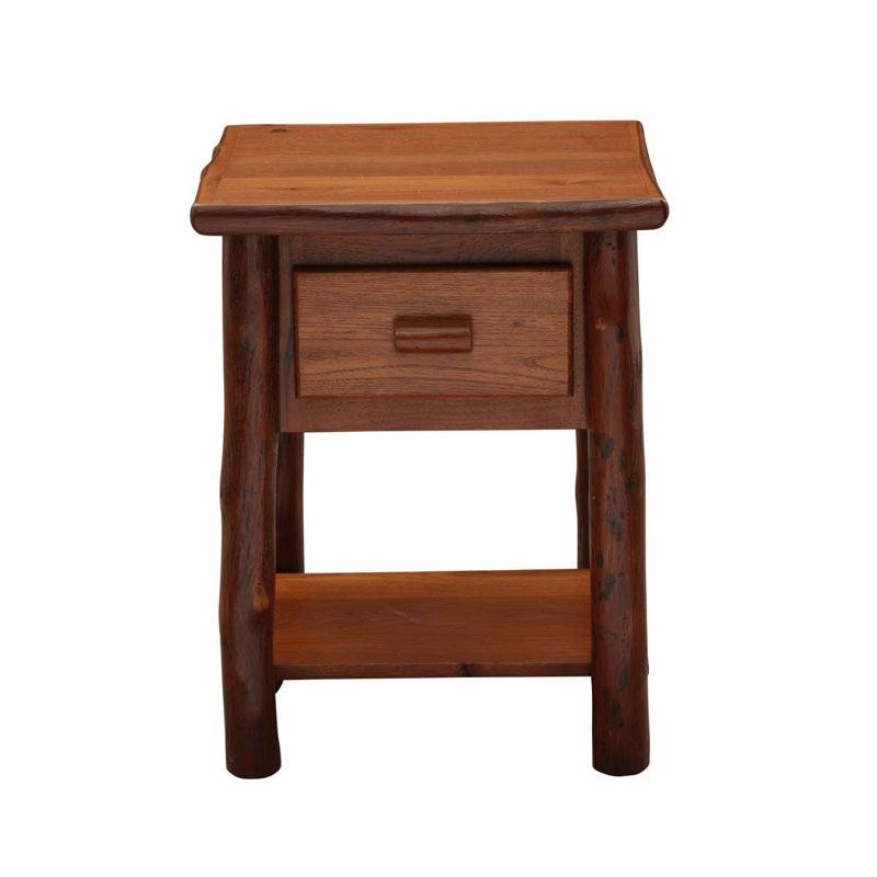Table de chevet avec tiroir Fireside Lodge Hickory, Espresso
