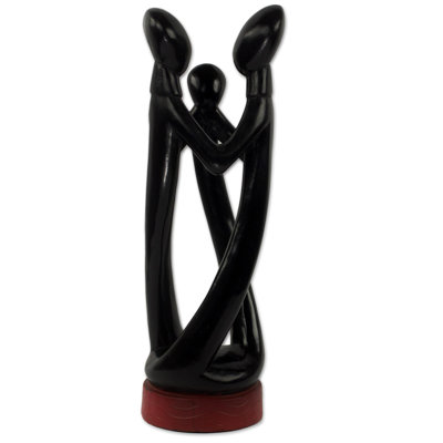 Figurine en bois love the other Caudille