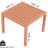 5 Indoor/Outdoor Patio - Apricot Brown 3 , 2 Chairs, Coffee Tables, Rust Frame, Polypropylene, Waterproof, Quick Setup, Smart Design For Garden Relaxation Apartment Balconies-577890747
