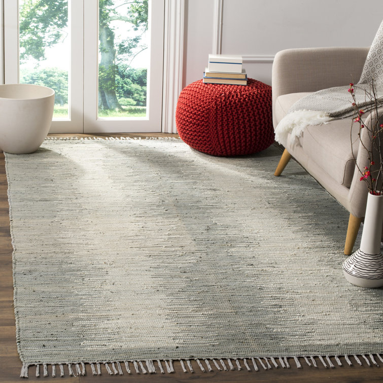Cayman Hand Woven Cotton Abstract Rug