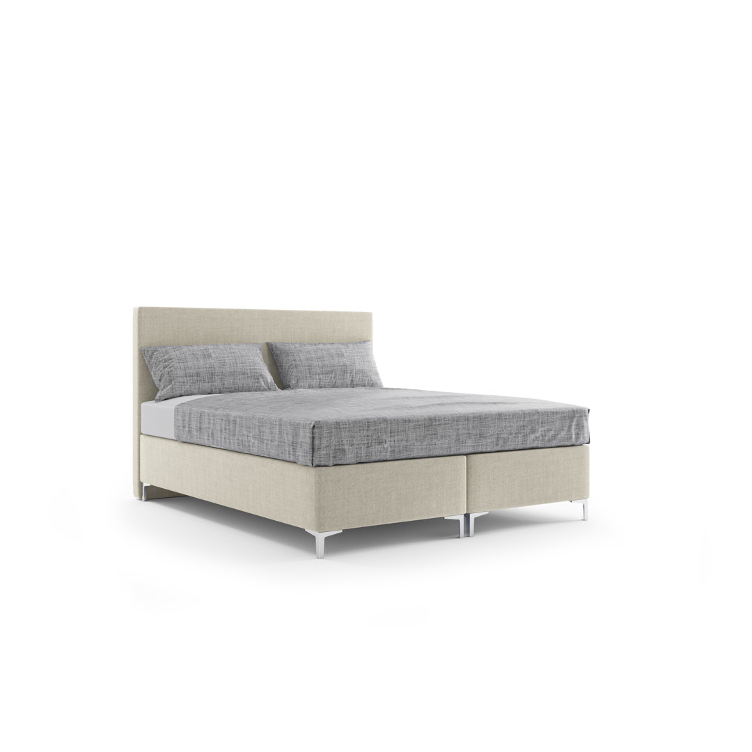 Boxspringbett Adigun mit Topper und Bettkasten