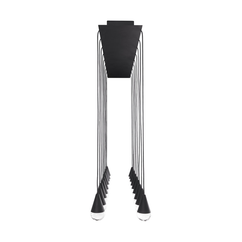 Cupola 18 - Light LED Pendant, Nightshade Black