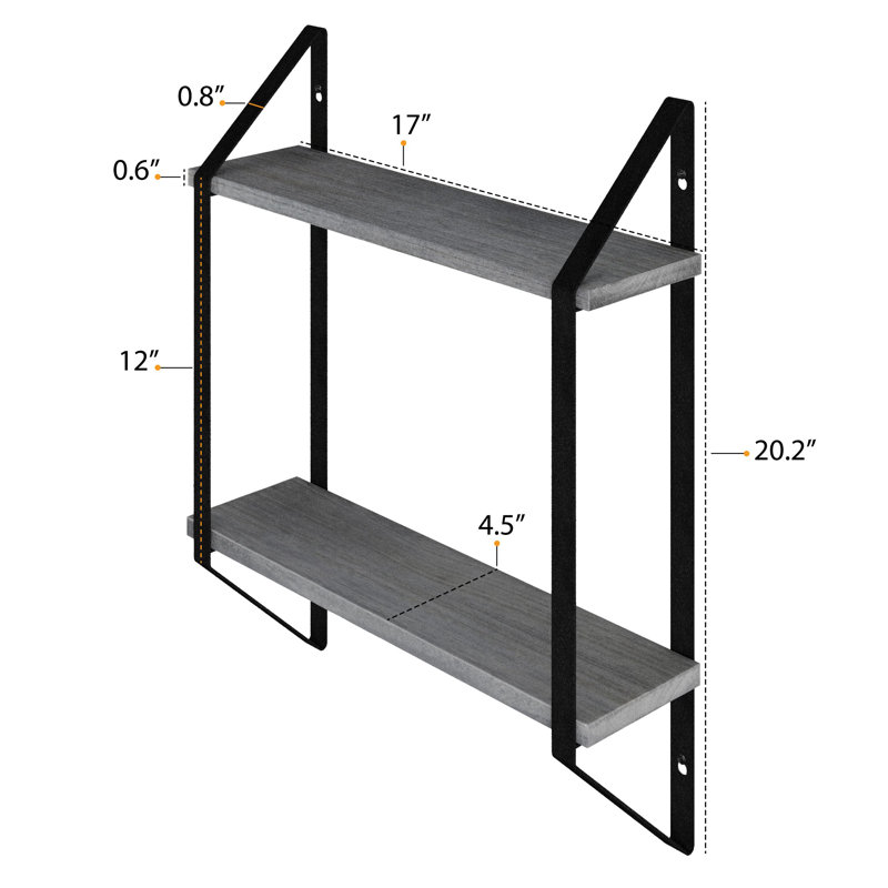 2 Piece Bracket Shelf