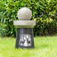 Lanterne de jardin d'extérieur avec lumière DEL décorative de paysage de cerf pour terrasse de jardin