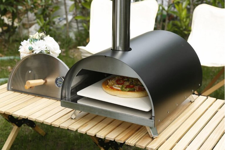 Deco Chef Portable Outdoor Pizza Oven with 2-in-1 Pizza and Grill Oven Functionality