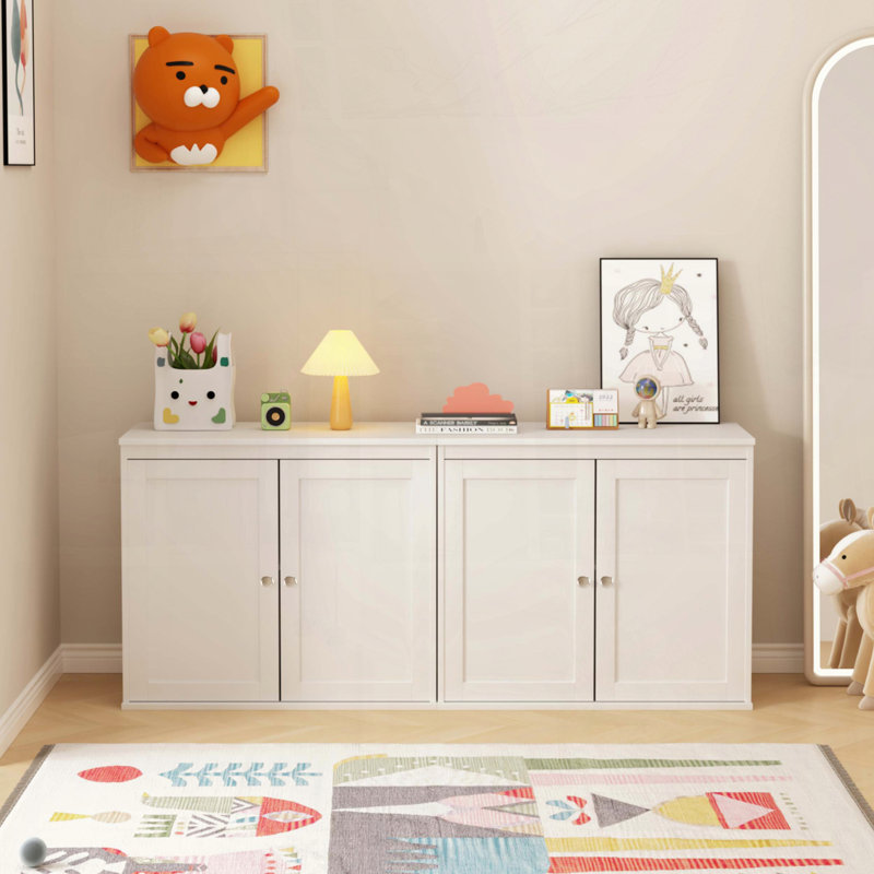 Armoire de cuisine avec portes doubles et tablettes réglables