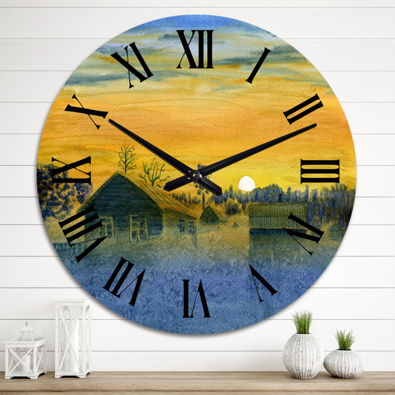 Horloge murale à la campagne, Grand
