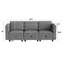 Canapé modulaire moderne à 3 places modulaire, canapé en chenille réversible avec rangement intégré, mobilier modulaire polyvalent pour le salon, ensemble de canapé élégant, matériau durable et facile à nettoyer