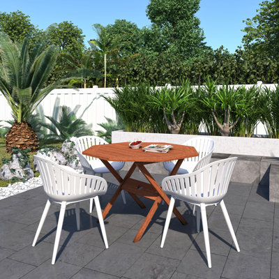 Kemon Octagonal 4 - Person 47'' Long Dining Set