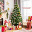 Lighted Artificial Fir Christmas Tree-1849186497