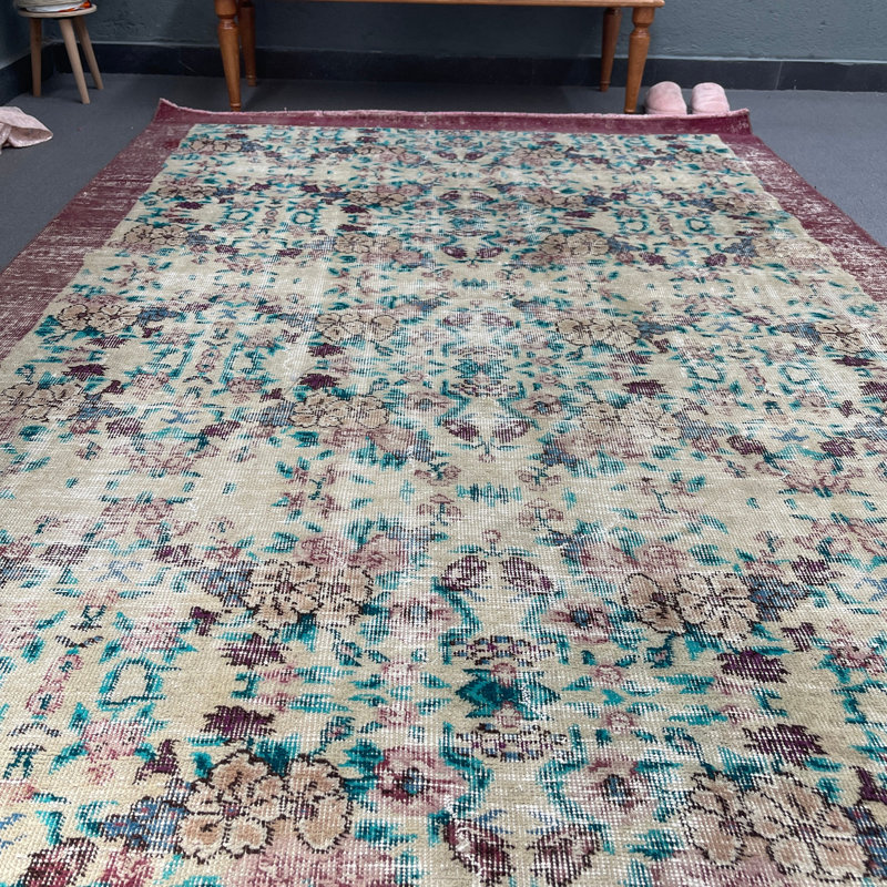 Classic Patchwork Rug, 65x96.5 Inch Beige Rug