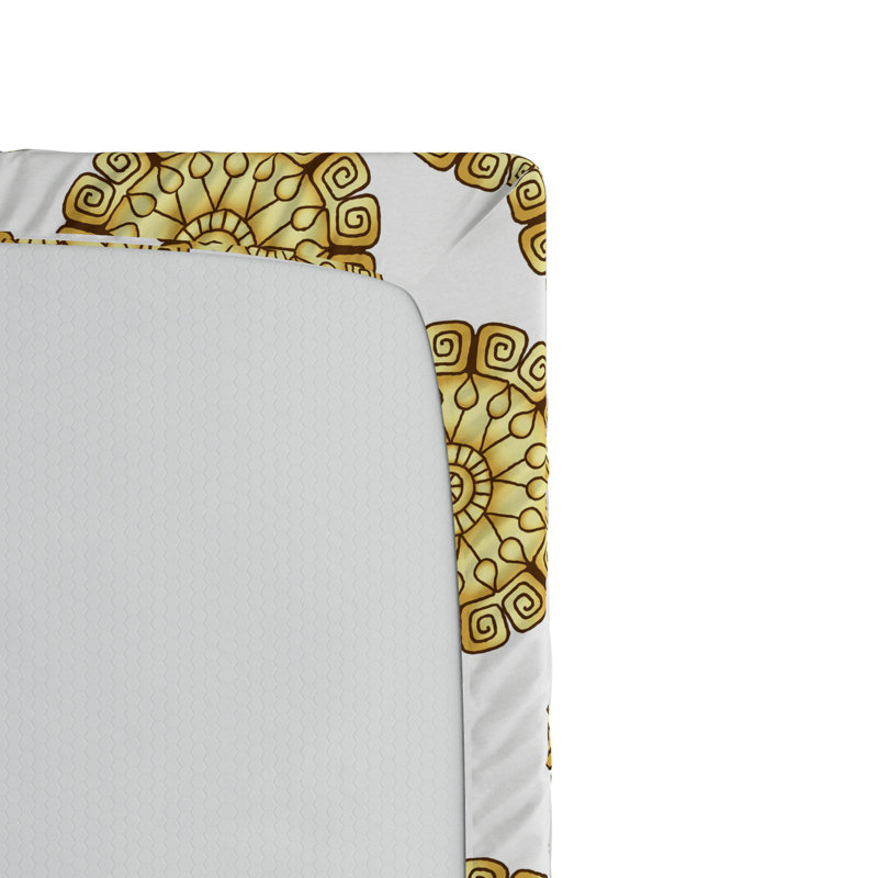 Microfiber Geometric Fitted Sheet, Full Fitted Sheet