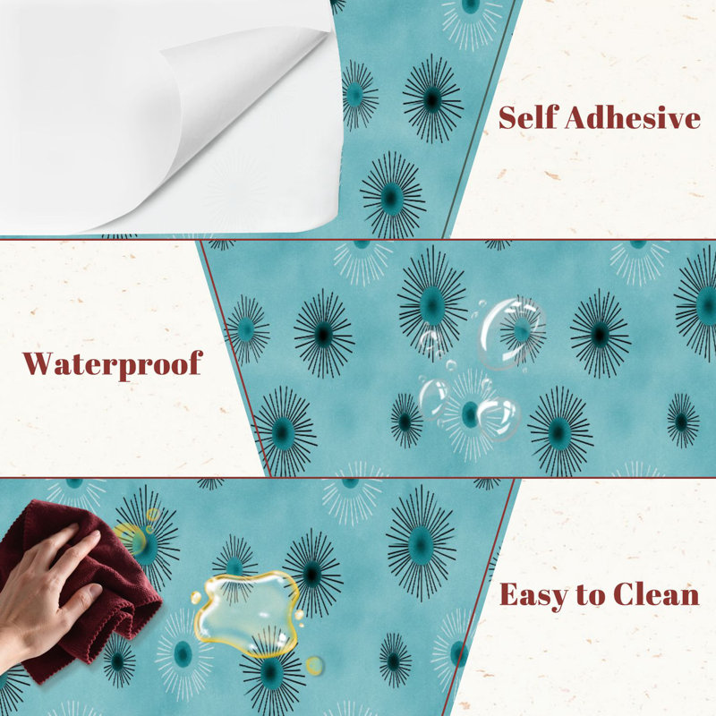 Papier peint adhésif peler et coller en PVC, revêtement mural auto-adhésif amovible, imperméable pour la décoration intérieure
