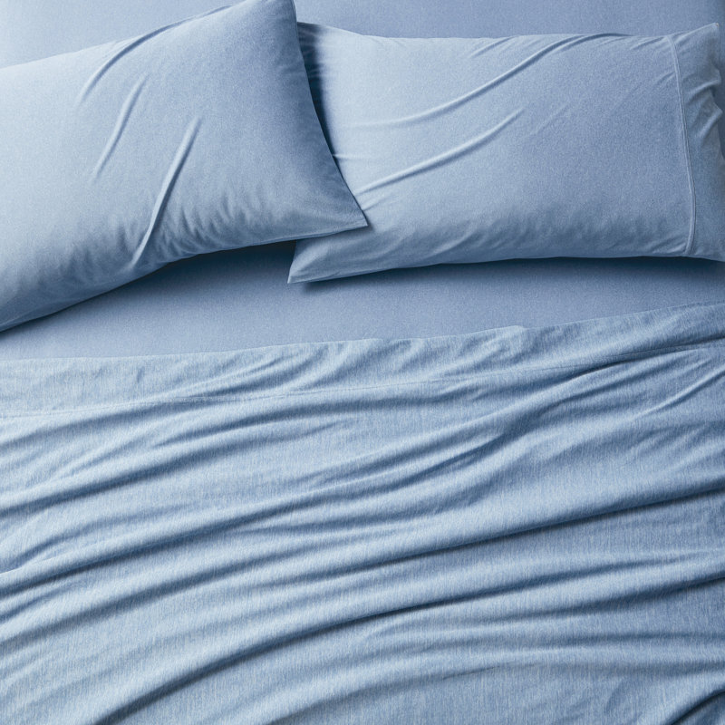 Ensemble de draps en polyester Wick Technology, Simple, Bleu